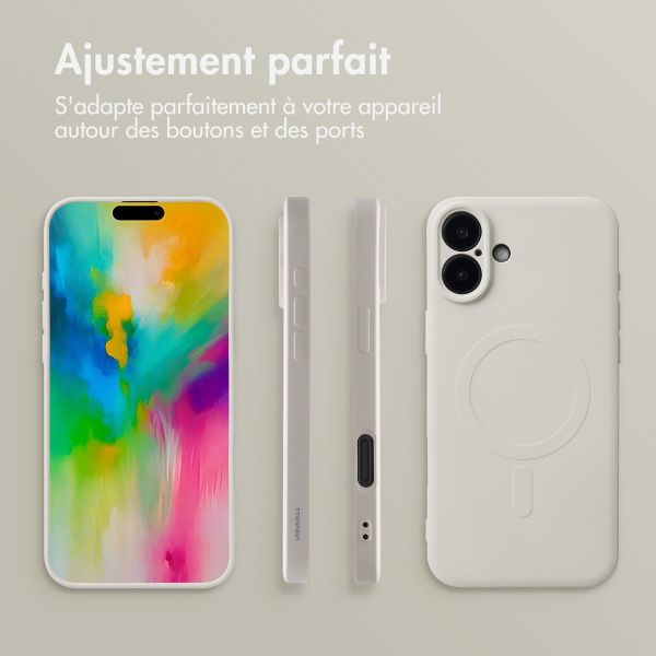 imoshion Coque Couleur avec MagSafe Apple iPhone 16 Plus - Beige