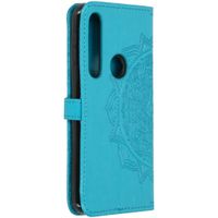 Etui de téléphone Mandala Motorola One Macro - Turquoise