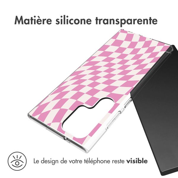 imoshion Coque Design Samsung Galaxy S23 Ultra - Retro Pink Check