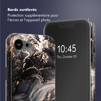 Selencia Coque arrière Vivid avec MagSafe Apple iPhone 16e - Chic Marble Black
