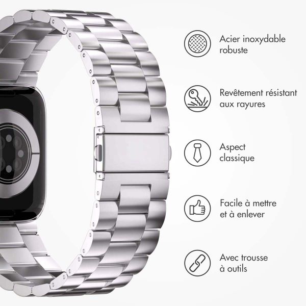 imoshion Bracelet en acier Apple Watch Series 1 á 9 / SE (38/40/41 mm) | Series 10 / 11 (42 mm) - Argent