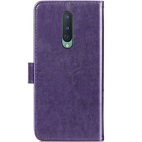 Etui de téléphone Fleurs de Trèfle OnePlus 8 - Violet