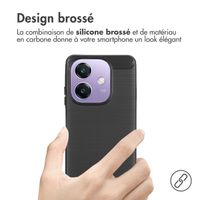 imoshion Coque Brushed Oppo A40 (4G) / Oppo A40M (4G) / Oppo A60 (5G) - Noir