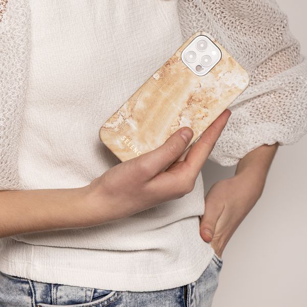 Selencia Coque Maya Fashion iPhone 11 - Marble Sand