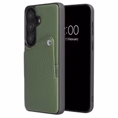 Selencia Coque Riva avec porte-cartes Samsung Galaxy S26 - Sage Green