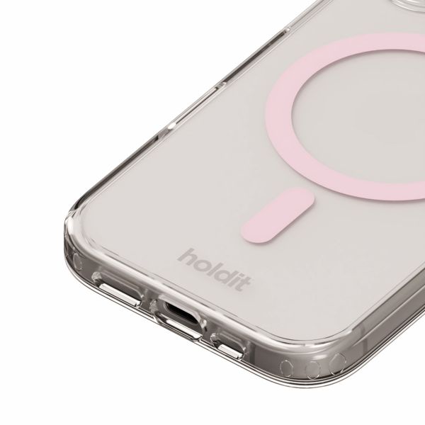 Holdit Coque MagSafe iPhone 16 Plus - Rose / Transparent