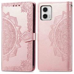 imoshion Etui de téléphone portefeuille Mandala Motorola Moto G73 - Rose Dorée