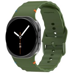 imoshion Bracelet Wave en silicone Samsung Galaxy Watch 8 (40/44mm) / Classic (46mm) - Vert foncé