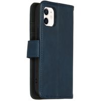 imoshion Étui de télephone portefeuille de luxe Apple iPhone 12 Mini - Bleu foncé