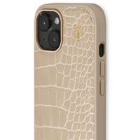 iDeal of Sweden Coque Vegan Leather Apple iPhone 13/14/15/16e - Warm Beige Croco