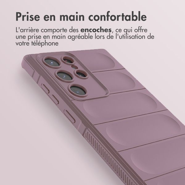 imoshion Coque arrière EasyGrip Samsung Galaxy S22 Ultra - Violet