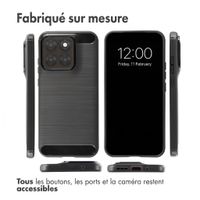 imoshion Coque Brushed Motorola Moto G77 - Noir