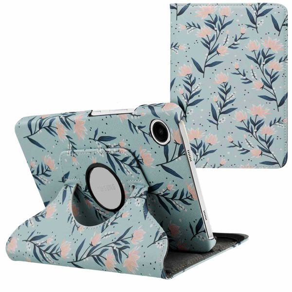 imoshion Coque tablette Design rotatif à 360° Samsung Galaxy Tab A9 8.7 pouces - Flowers