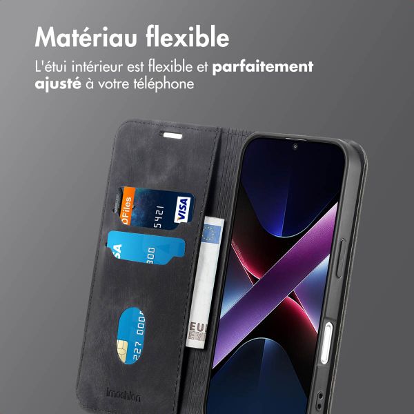 imoshion Étui de téléphone portefeuille Slim Xiaomi Poco X7 Pro - Noir
