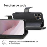 imoshion Étui de téléphone portefeuille Luxe iPhone 14 Pro - Noir