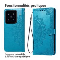 imoshion Etui de télephone Mandala Xiaomi 14T Pro - Turquoise