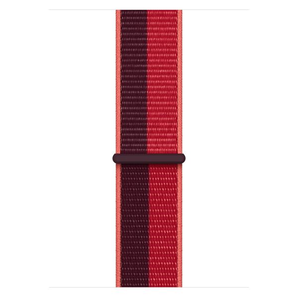 Apple Bracelet Sport Loop Apple Watch Series 1 t/m 11 / SE / Ultra (44/45/46/49 mm) - Black / Red