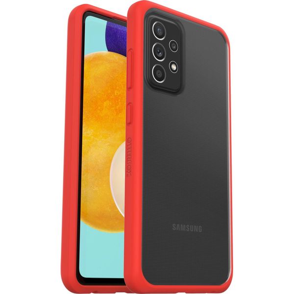 OtterBox Coque arrière React Samsung Galaxy A52(s) (5G/4G) -Transparent/Rouge