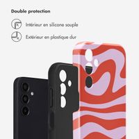 Selencia Coque arrière Vivid Samsung Galaxy A15 (5G/4G) - Dream Swirl Pink