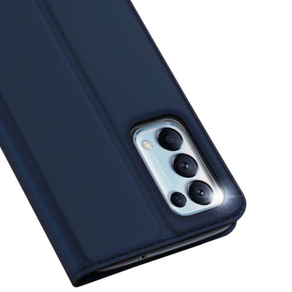 Dux Ducis Étui de téléphone Slim Oppo Find X3 Lite - Bleu foncé