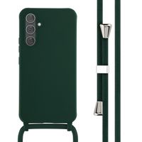 imoshion ﻿Coque en silicone avec cordon Samsung Galaxy A54 (5G) - Vert foncé