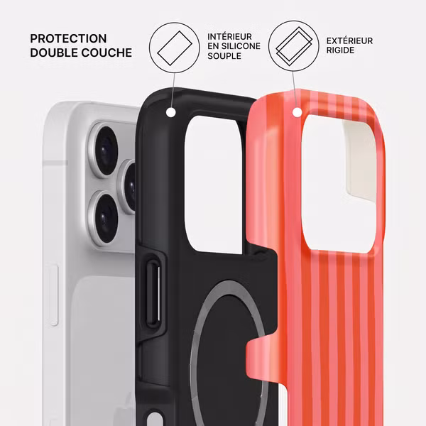 Burga Coque Tough MagSafe Apple iPhone 17 Pro - Pomegranate