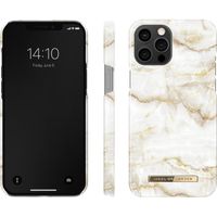 iDeal of Sweden Coque Fashion iPhone 12 Pro Max - Golden Pearl Marble