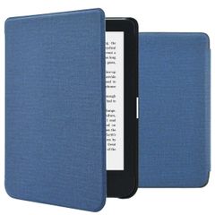 imoshion Étui de liseuse portefeuille Canvas Kobo Clara 2E / Tolino Shine 4 - Bleu foncé