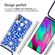 imoshion Coque Design avec cordon Samsung Galaxy A40 - Cobalt Blue Flowers Connect