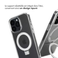 Accezz Coque Ring Stand avec MagSafe Apple iPhone 14 Pro Max - Transparent