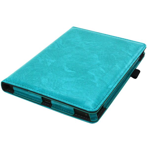 imoshion Etui portefeuille Luxe unie Kobo Aura H2O Edition 2 - Turquoise