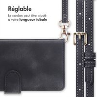 imoshion Etui de télephone portefeuille avec cordon Apple iPhone 17e / 16e - Noir