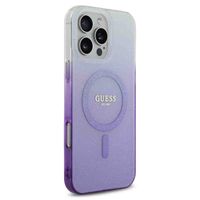 Guess Coque MagSafe IML Glitter Gradient Apple iPhone 16 Pro Max - Purple