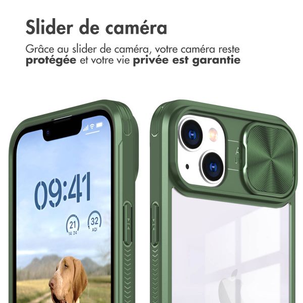 imoshion Coque arrière Camslider iPhone 13 - Vert foncé