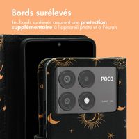 imoshion Étui de téléphone portefeuille Design Xiaomi Poco X6 Pro - Sky Black