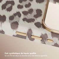 Selencia Coque Sabi imprimé panthère avec MagSafe Apple iPhone 17 Pro Max - Soft Ivory