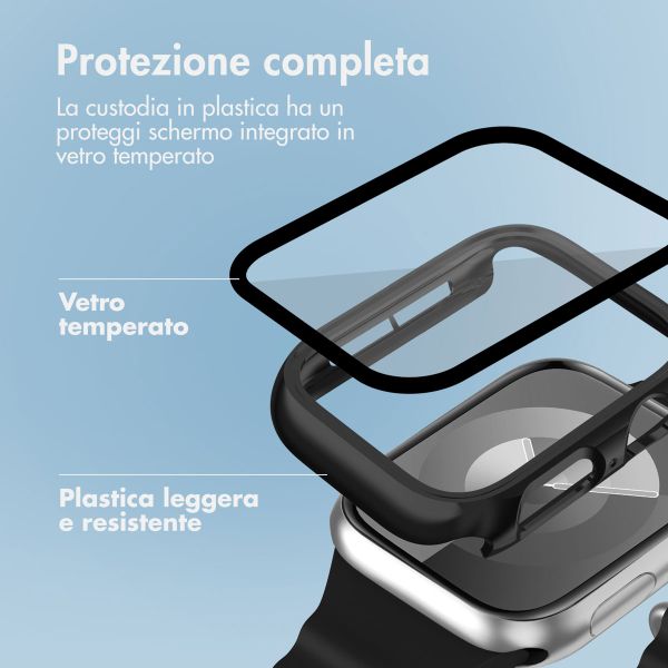 imoshion Coque rigide brillante à couverture complète Apple Watch 4 / 5 / 6 / SE - 40 mm - Noir