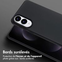 Selencia Coque silicone avec cordon amovible Samsung Galaxy S25 Edge - Noir