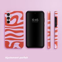 Selencia Coque arrière Vivid Samsung Galaxy A55 - Dream Swirl Pink
