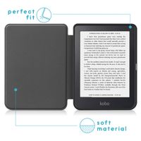 imoshion Slim Soft Sleepcover Kobo Clara 2E / Tolino Shine 4 - Black Marble