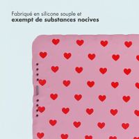 imoshion Coque arrière Kidsproof Design avec poignée Apple iPad 9 (2021) 10.2 pouces / iPad 8 (2020) 10.2 pouces / iPad 7 (2019) 10.2 pouces - Cœurs