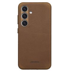 Accezz Coque MagSafe en cuir vintage Samsung Galaxy S24 / S25 - Tabacco Cognac