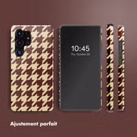 Selencia Coque arrière Vivid Samsung Galaxy S25 Ultra - Pied-de-Poule