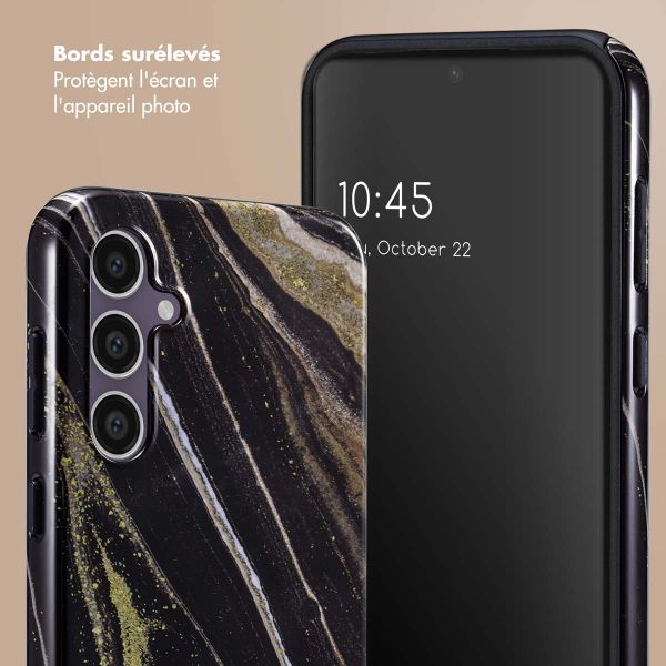 Selencia Coque arrière Vivid Samsung Galaxy S23 FE - Chic Marble