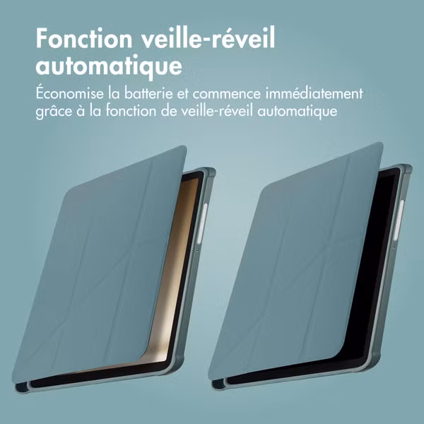 imoshion Coque tablette Origami Samsung Galaxy Tab A11 Plus - Vert foncé