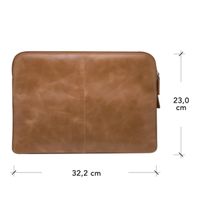 dbramante1928 Skagen Pro+ Sleeve - Pochette ordinateur 13 pouces - Cuir véritable - MacBook Pro 13 pouces / Air 13 pouces - Tan