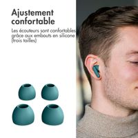 imoshion ﻿Écouteurs Aura Pro - Écouteurs sans fil - Écouteurs sans fil Bluetooth - Avec fonction de réduction du bruit ANC - Petrol Green