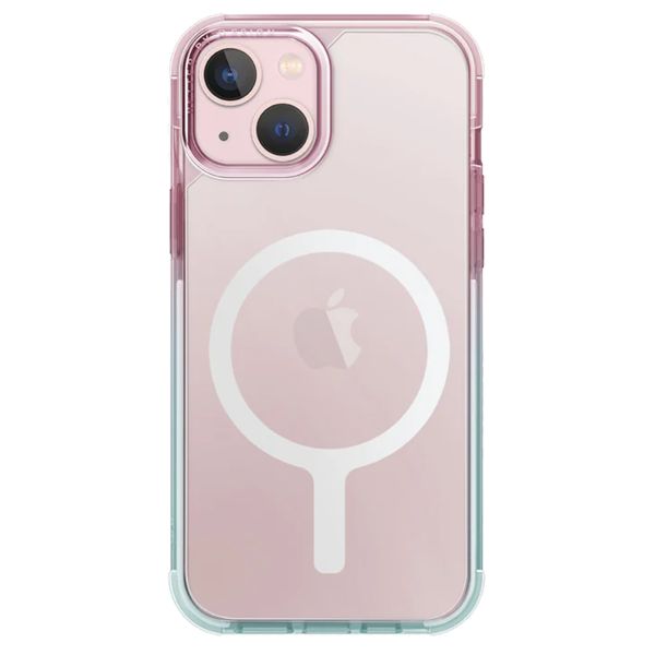 Uniq Coque Combat Duo MagSafe iPhone 15 - Pastel (Sky Blue/ Powder Pink)