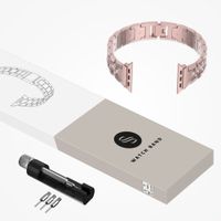 Selencia Bracelet à maillons scintillants Apple Watch Series 1 t/m 9 / SE (38/40/41 mm) | Series 10 / 11 (42 mm) - Rose