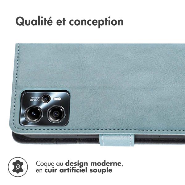 imoshion Étui de télephone portefeuille Motorola Moto G13 / G23 - Bleu clair